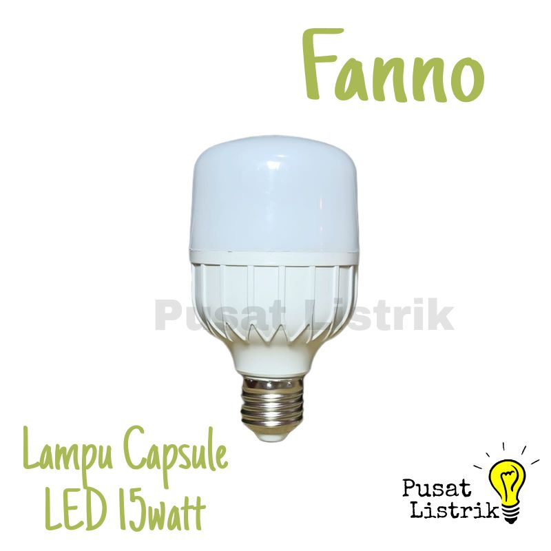 Lampu Capsule LED 15watt Putih Fanno Lampu Bohlam LED 15w