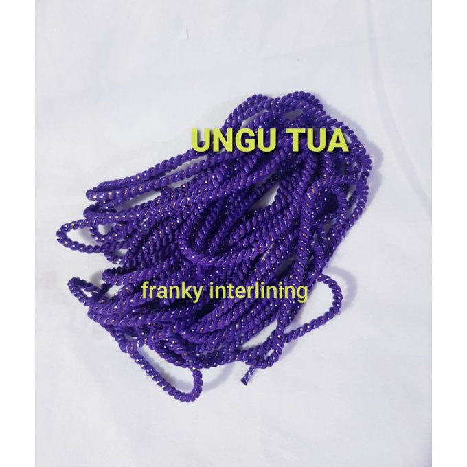 

TALI GLITER BANGKOK DIAMETER 5mm ISI 10 METER