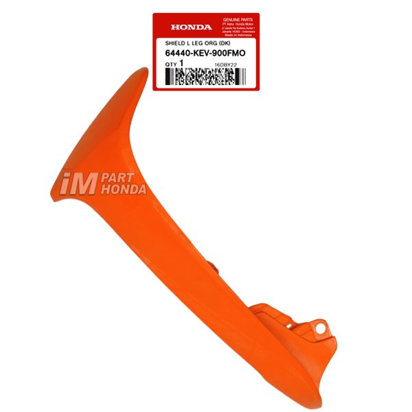 64440-KEV-900FMO Cover Sayap Luar Kiri Supra Fit Lama Orange