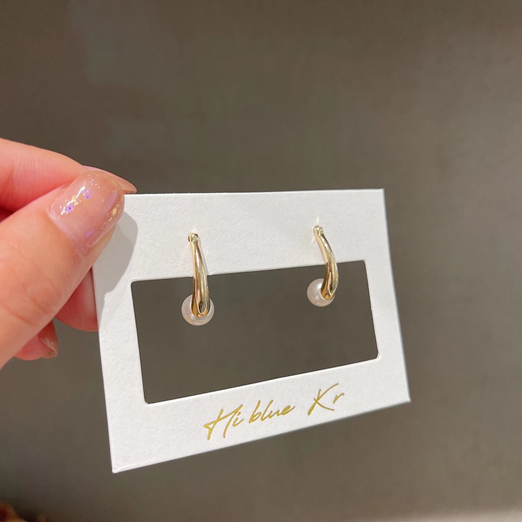 Anting Mutiara Bahan S925 Silver Needle Untuk Wanita