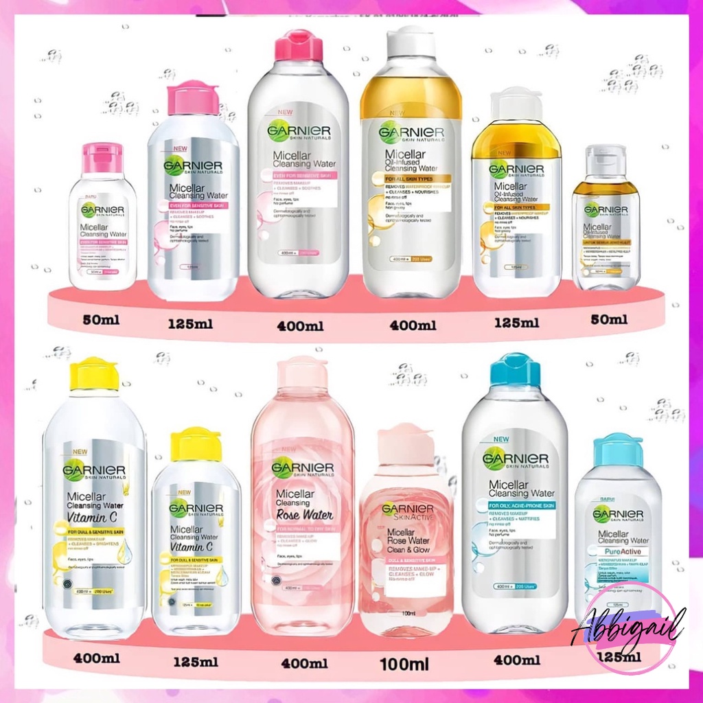 𝘈𝘉𝘎✰  Garnier Micellar Cleansing Water / Pembersih Wajah Garnier / Infused Cleansing Water / Micellar Water / Viva Face Tonic / Viva Cleanser / Toner Pembersih Wajah / Citra Pearly White UV / Sunscreen Citra 2012