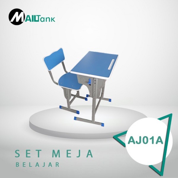 SET KURSI MEJA SEKOLAH LESSON LES MEJA BELAJAR TULIS MAILTANK AJ01