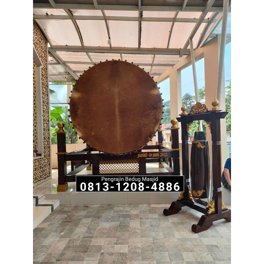 ( Bayar Setelah Besug Sampai Lokasi Anda ) Bedug Masjid Besar Beduk Masjid Kayu Jati Kulit Sapi Kuli