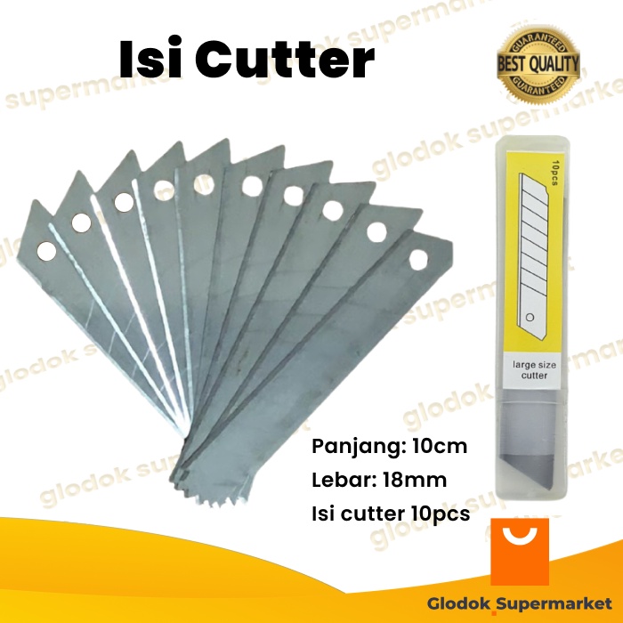 Isi Cutter Besar Refill Kater Pisau Knife 10pcs