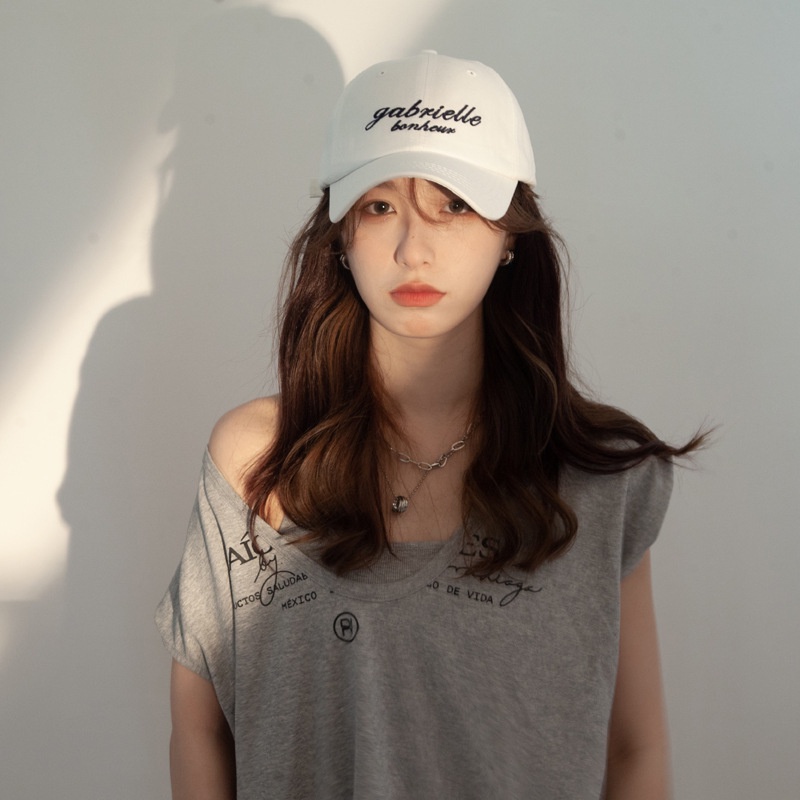 Topi Baseball Motif Bordir Tulisan Untuk Pria / Wanita