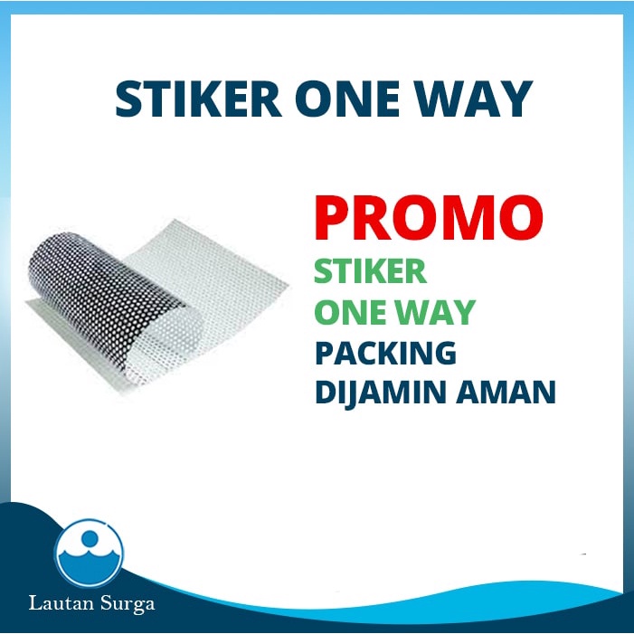 Cetak Stiker One Way Vision Untuk Kaca Film Mobil, Sticker Cermin, Jendela, Pintu - Stiker One way