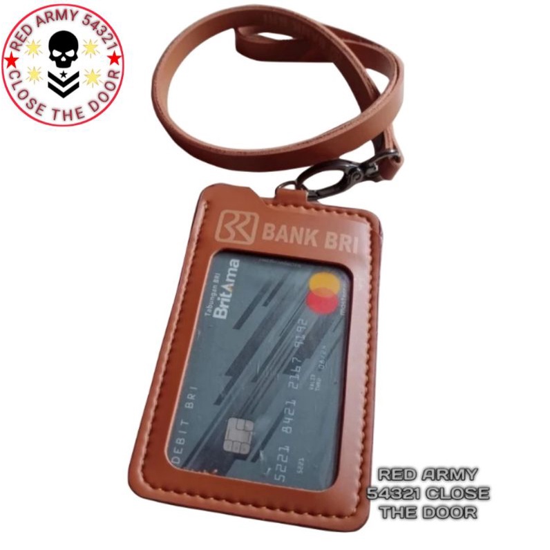 

Holder ID Card - Tali Lanyard Nametag Model Logo BANK BRI