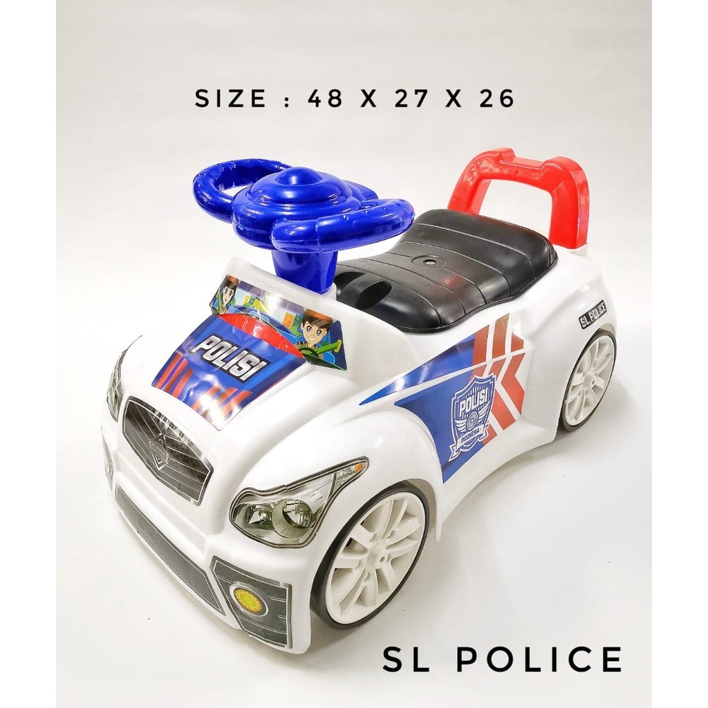 Mainan Anak Mobil Polisi SG TOYS SL 200 P / Mobil Duduk Polisi Ride on SL200P