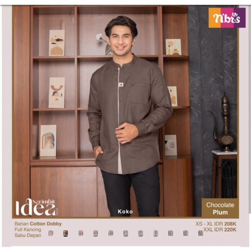 koko dewasa Lengan Panjang// Koko Nibras Idea