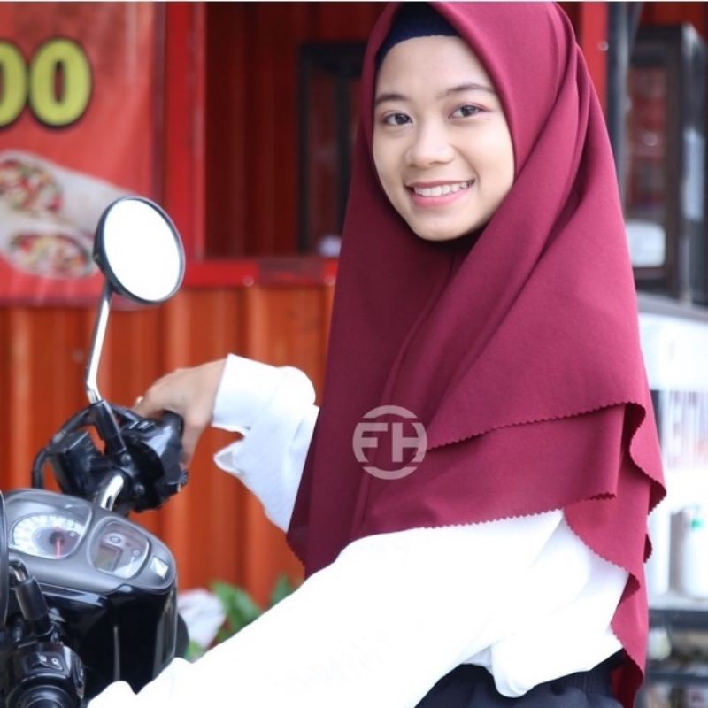 JILBAB INSTAN BOLAK BALIK BAHAN DIAMOND