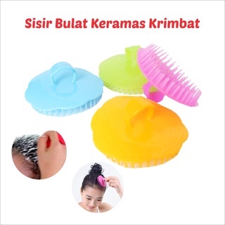 Sisir sikat keramas bulat / Sikat keramas bulat ketombe