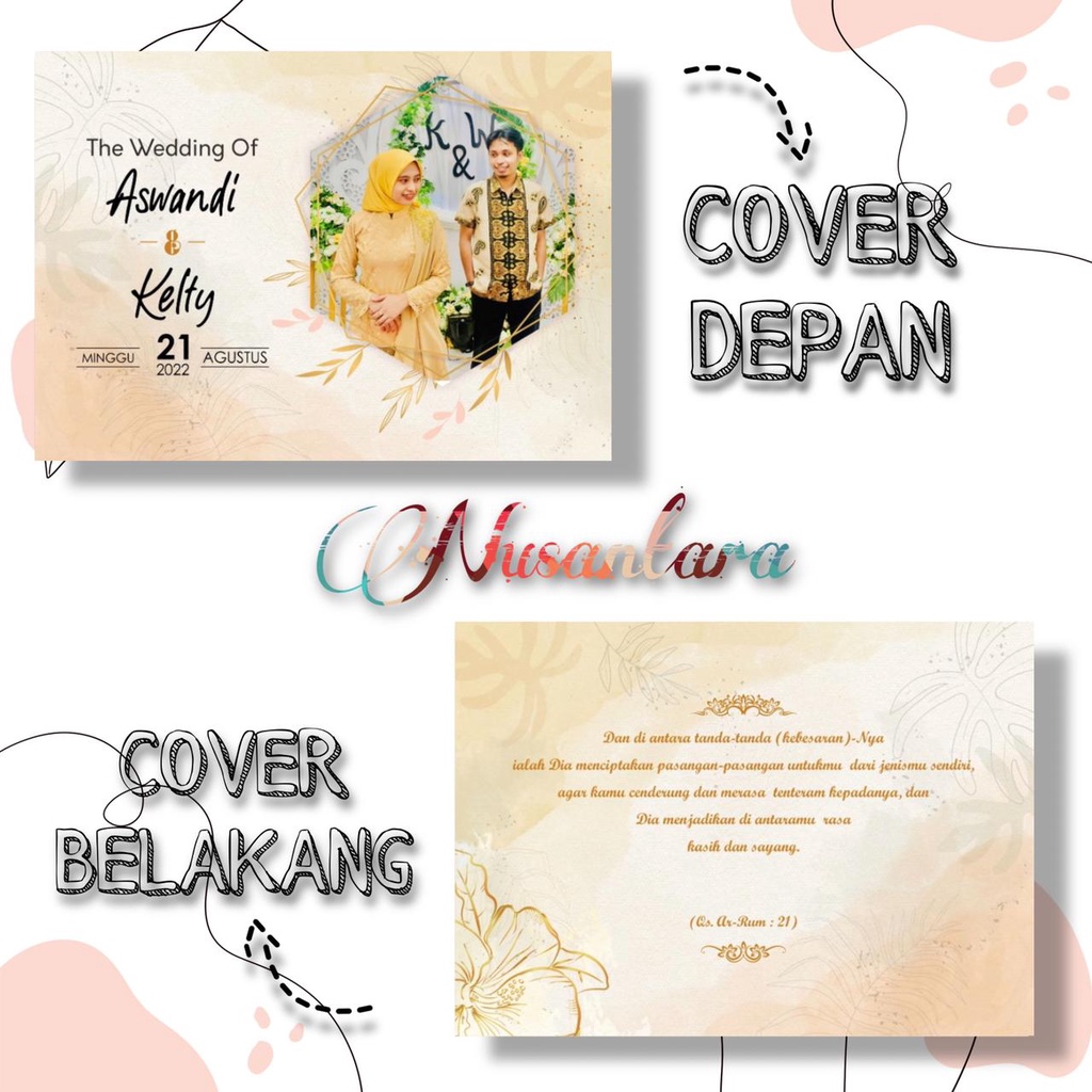 

Buku tamu pernikahan custom foto / Wedding guest book