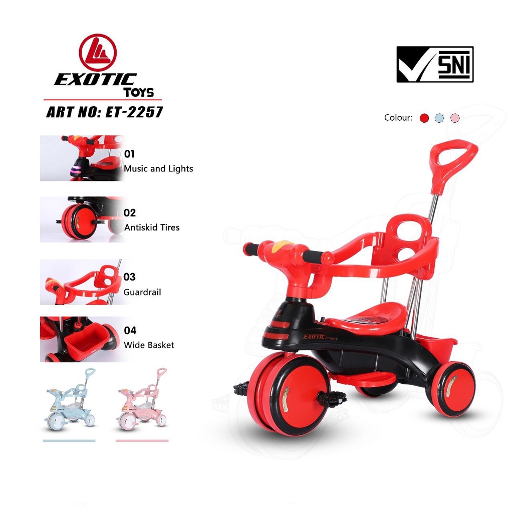 Sepeda Anak Roda 3 Exotic 2257