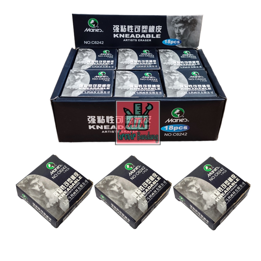 

Maries Kneadable Artists Eraser C6242 / Maries Penghapus Uli Lunak / Penghapus Gambar – Satuan SHAGB