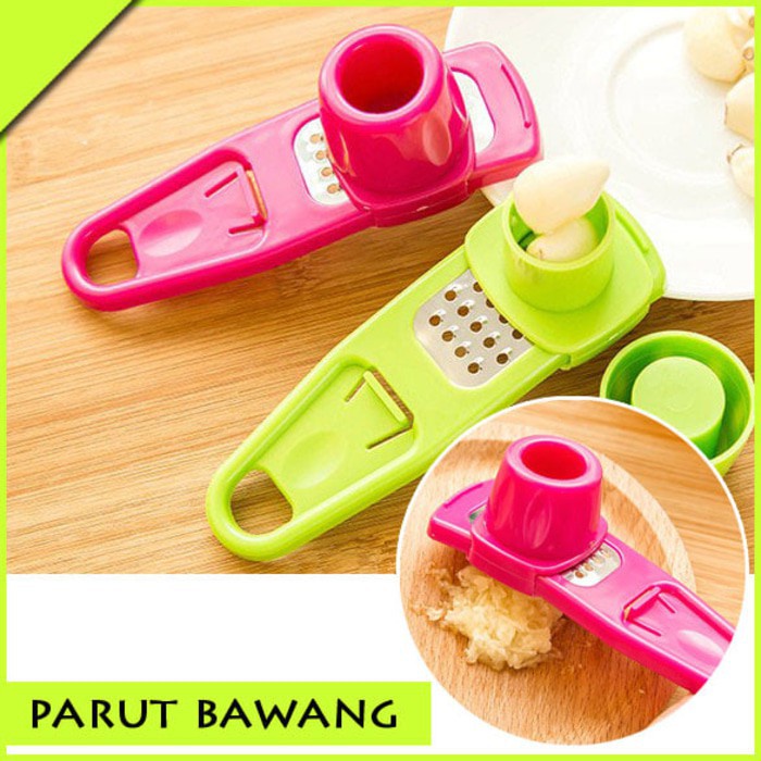 Parutan Bawang Putih Bawang Merah Garlic Press Chopper Pemotong Penghalus Bawang Kunyit Jahe Serbaguna