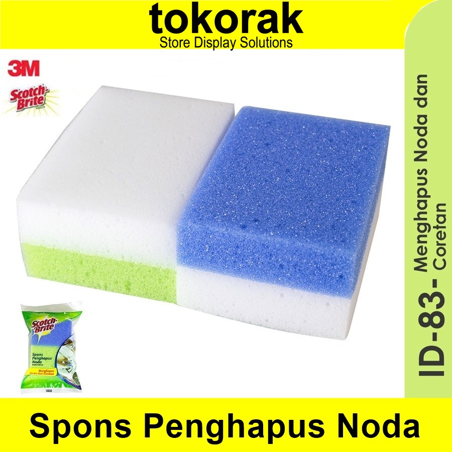 3M SCOTCH BRITE SPONS PENGHAPUS NODA ID - 83 SABUT SPONGE CUCI PIRING