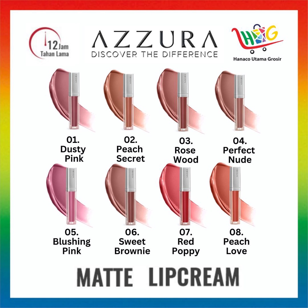 AZZURA MATTE LIPCREAM LIPSTIK MATTE Varian 01-16