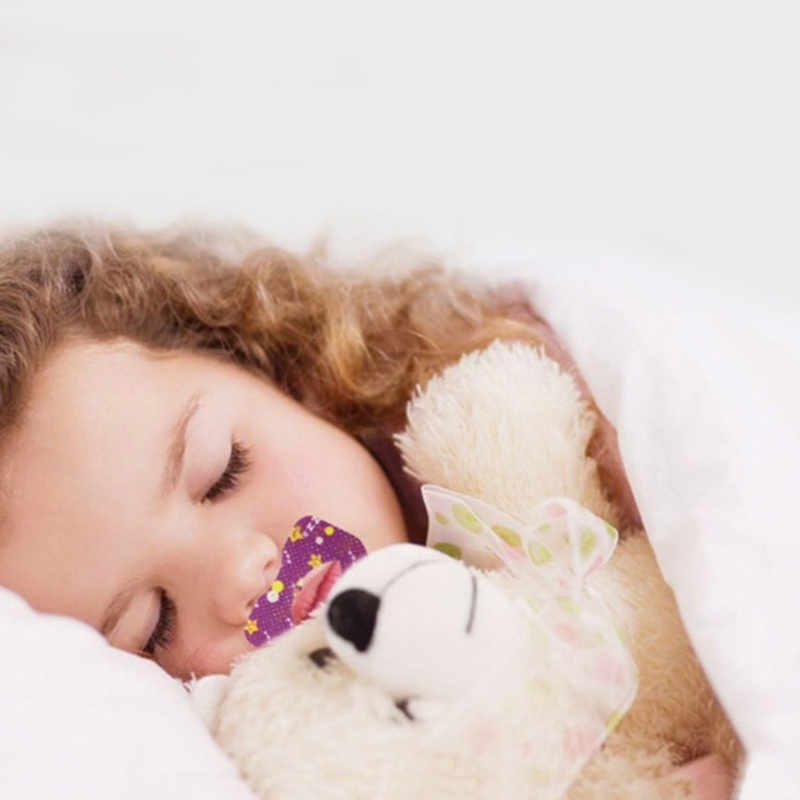 Mary Sleep Stiker Strip Tidur Koreksi Mulut Nafas Untuk Tidur Malam Anak Isi 30Pcs