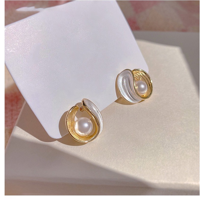 Anting S925 Silver Needle Aksen Mutiara Untuk Wanita