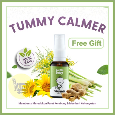 GENTLE BABY TUMMY CALMER / MINYAK TELON / ESSENTIAL OIL AROMATHERAPY / OBAT MASALAH KESEHATAN ATASI MASALAH PERUT KEMBUNG, SEMBELIT DAN DIARE