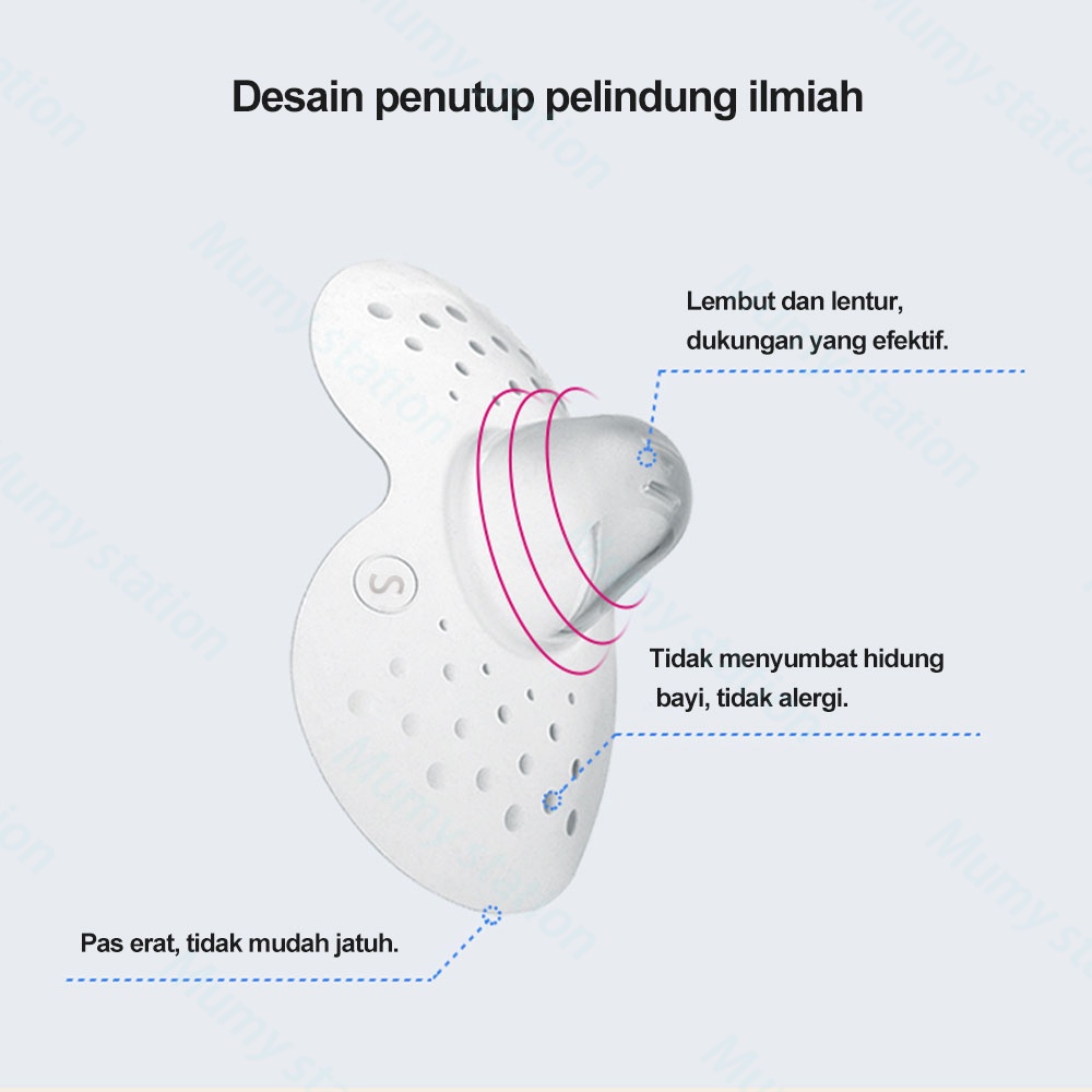 Mumystation 2pcs Pelindung Puting menyusui breast pad/ Nipple Shield cover BPA FREE