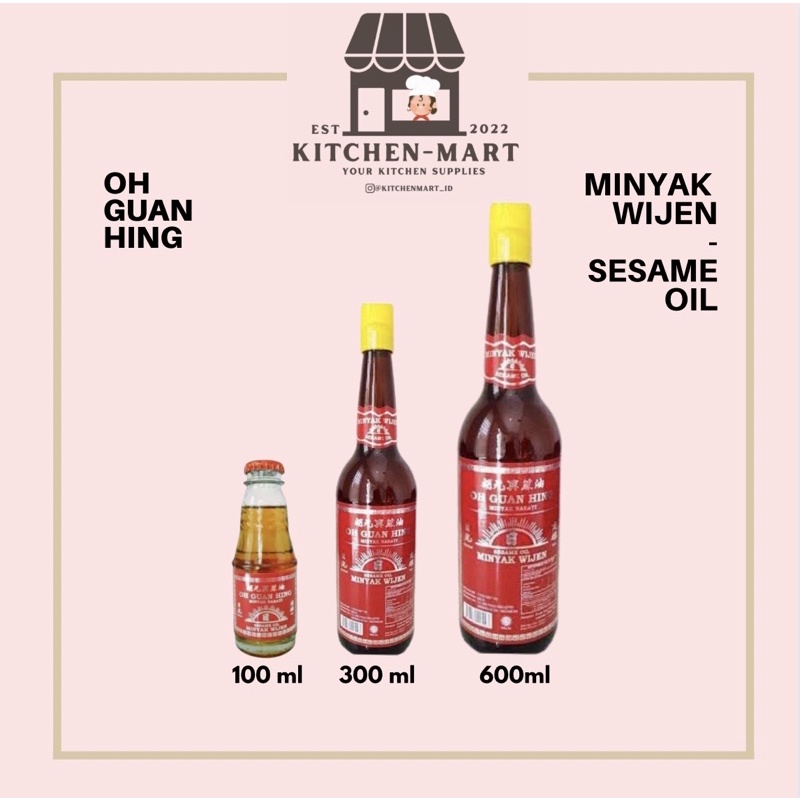 Jual Oh Guan Hing Minyak Wijen Sesame Oil Halal 100ml 300ml 600ml