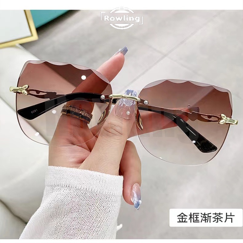 Rowling(ka-261)Sunglasses  Kacamata Hitam No frame Women Sunglasses Titanium New Arrival Import Kacamata Fashion