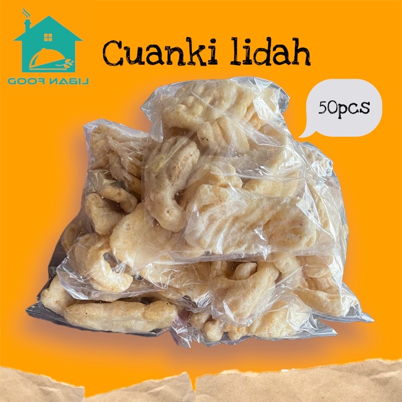 CUANKI LIDAH 50PCS /GRATIS ONGKIR/ LIBANFOOD