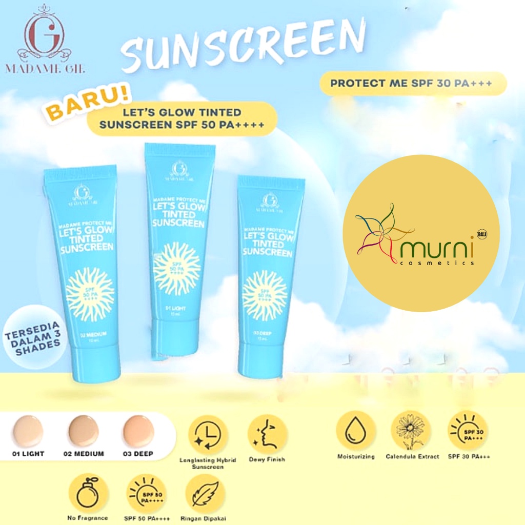 [[MINI ]] MADAME GIE PROTECT ME LETS GLOW TINTED SUNSCREEN SPF50 10ML