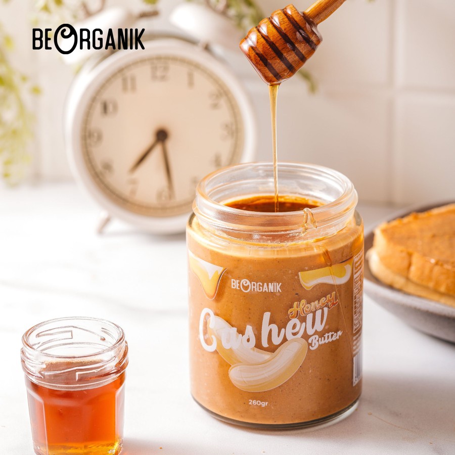 Beorganik Roasted Cashew Butter Honey | Selai Kacang Mede 260Gr