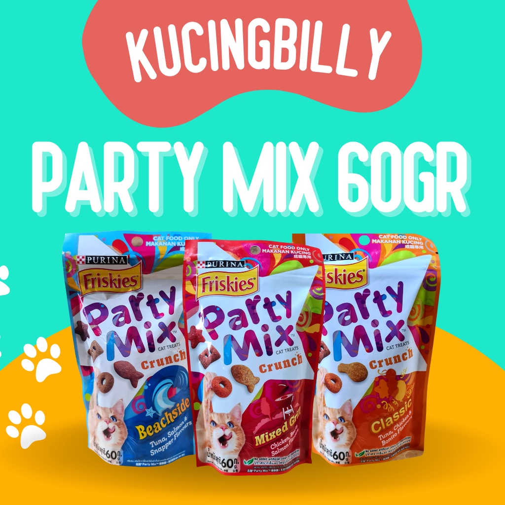 Party Mix Cat treats 60gr Snack kucing