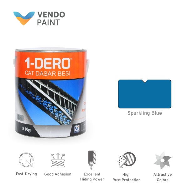 

Cat Dasar Meni Besi 1-Dero 5 kg Sparkling Blue