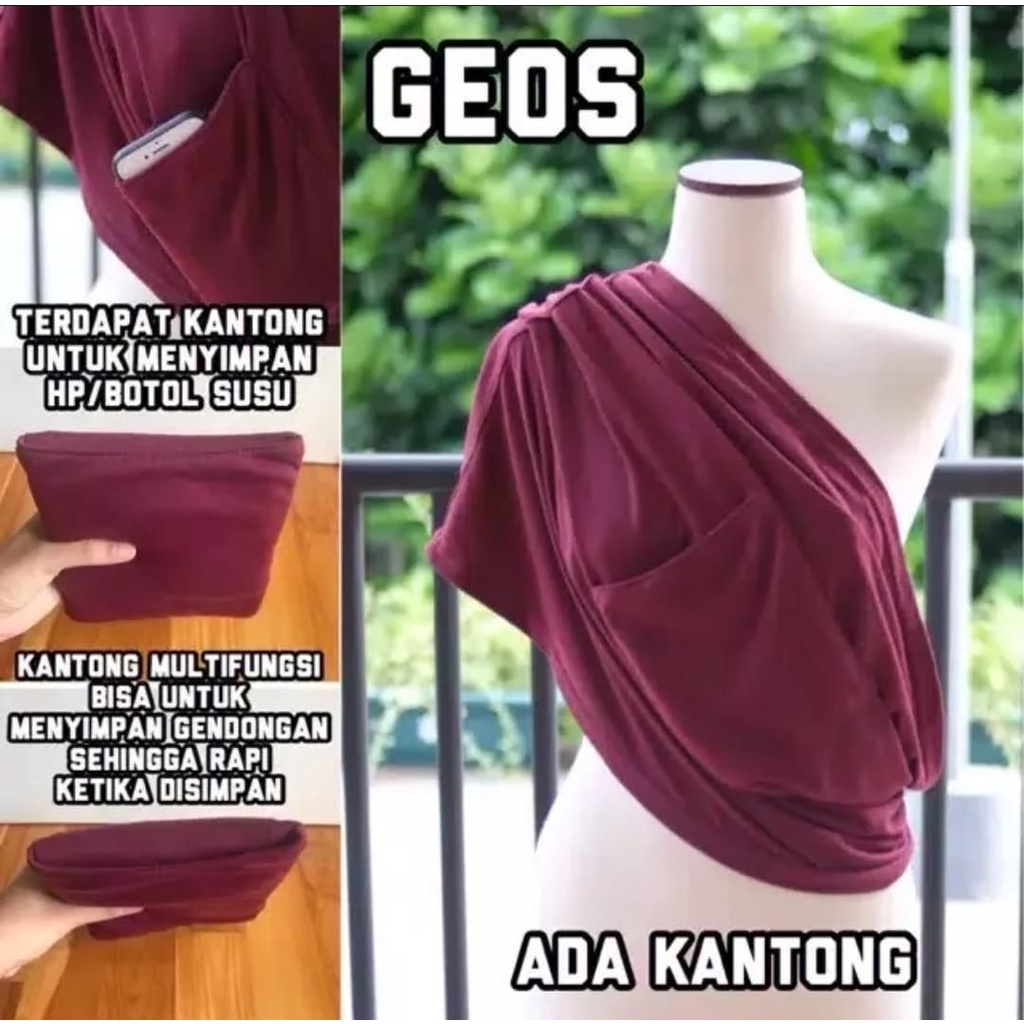 Gendongan Bayi Kaos / Gendongan Geos / Gendongan Bayi Samping