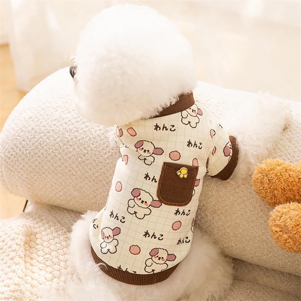 Timekey Sweater Motif Print Kartun Lucu Untuk Anjing French Bulldog B9F7