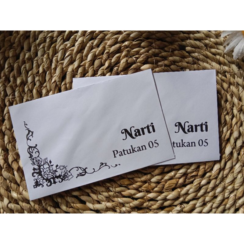 

Amplop Sumbangan kecil ukuran 70x110 mm