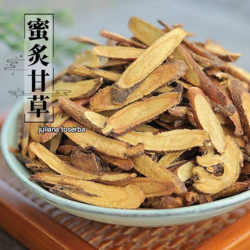 

Zhi Kan Cau Madu 炙甘草 Honey Bee Chinese Licorice 100 gram