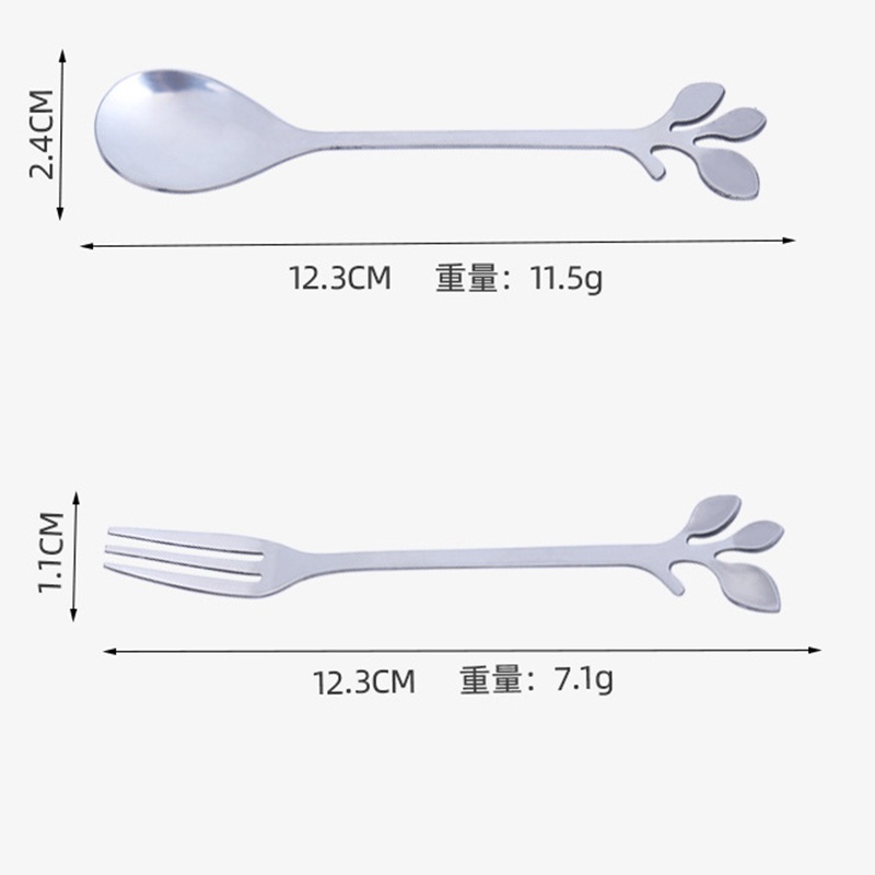 Stainless Steel Sendok Kopi Makanan Penutup Pengadukan Pegangan Panjang Kebutuhan Sehari-hari Bayi-Won