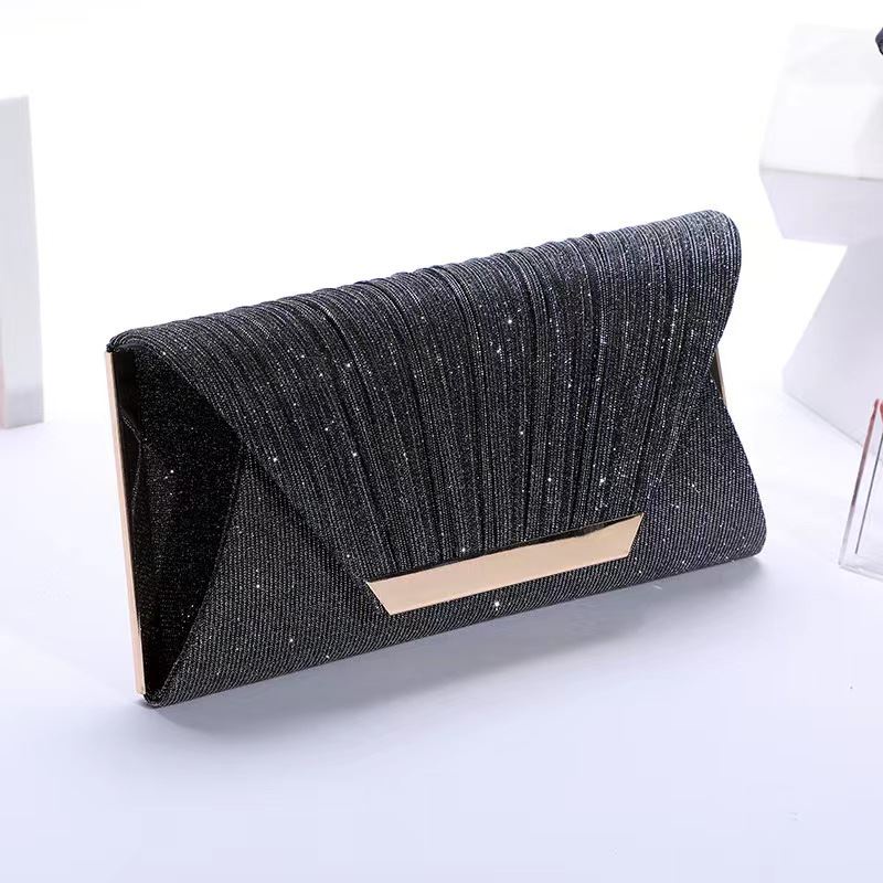 BJ29060 - BLACK/DARKGRAY/GOLD/PINK/SILVER - TAS PESTA CLUTCH SLEMPANG TALI RANTAI WANITA FASHION IMPORT MODIS ELEGAN TERMURAH TERLARIS TERBARU BAGSTORE JAKARTA TAS BATAM JT9060 GT1975