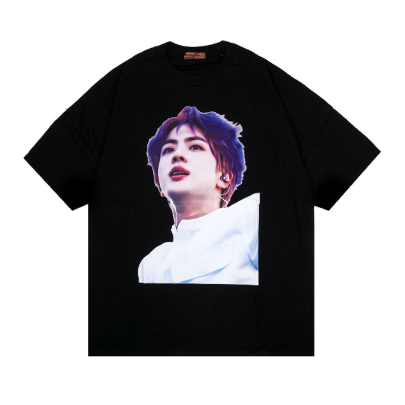 TSHIRT KAOS OVERSIZE TOXIC1805 JIN BTS / KIM SEOK JIN BLACK