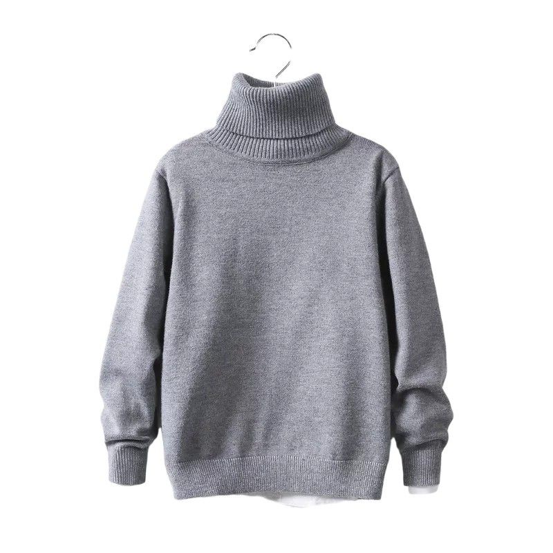 Sweater Turtleneck Hoodie sweater Anak Pria-wanita