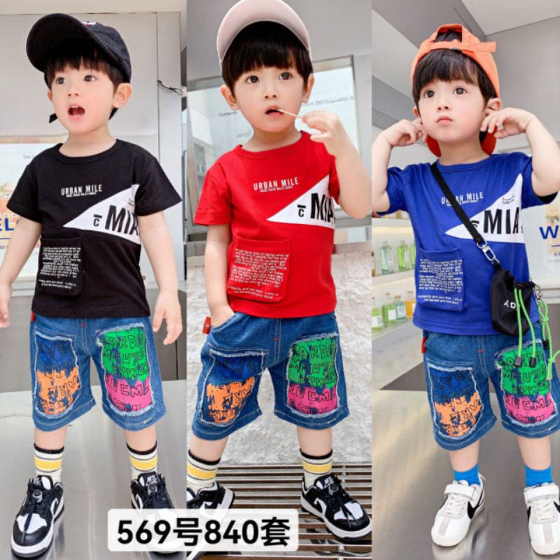 SETELAN KAOS ANAK LAKI LAKI IMPORT 1-5 tahun motif urban mile / SETELAN KAOS ANAK KOREA / SETELAN JEANS ANAK / SETELAN ANAK SETELAN JEANS ANAK COWOK 1-5 TAHUN IMPORT / SETELAN ANAK JEANS KAOS / GROSIR SETELAN ANAK