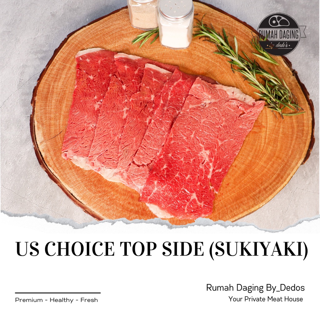 

US CHOICE TOP SIDE 250gr | SUKIYAKI | DAGING SHABU