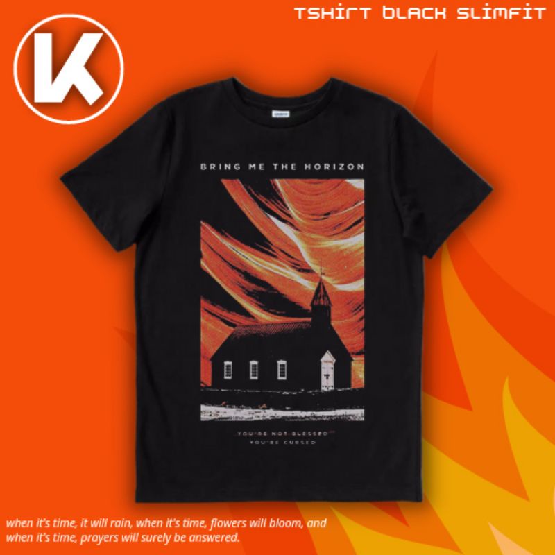 KAOS BAND BRING ME THE HORIZON YOU'RE NOT BLESSED CURSED | KAOS | T SHIRT | BRING ME THE HORIZON