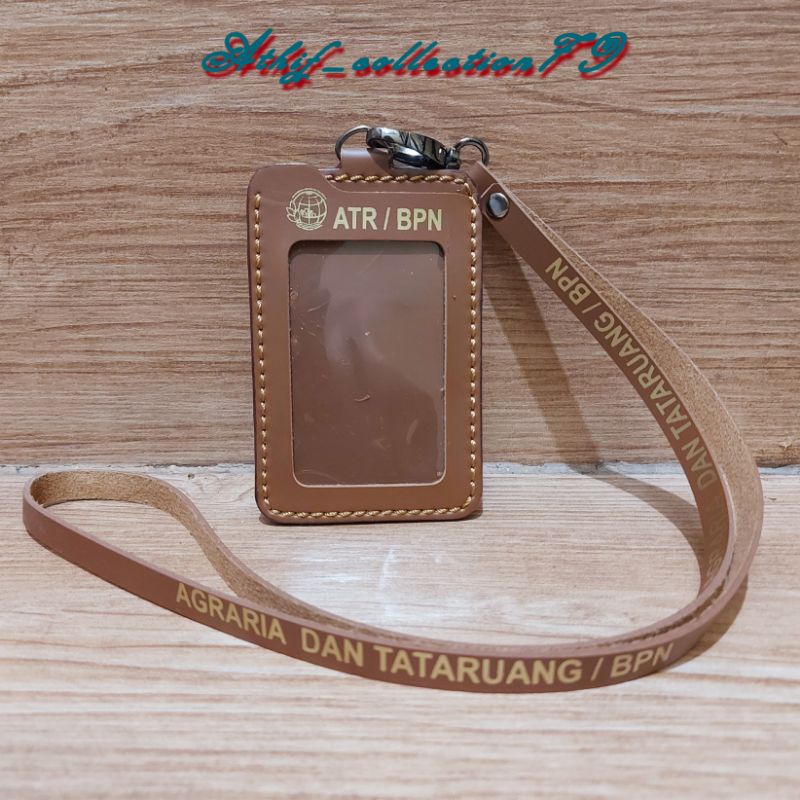 Tempat Id Card ATR/BPN  Holder Id Card Kulit ATR/BPN Kalung