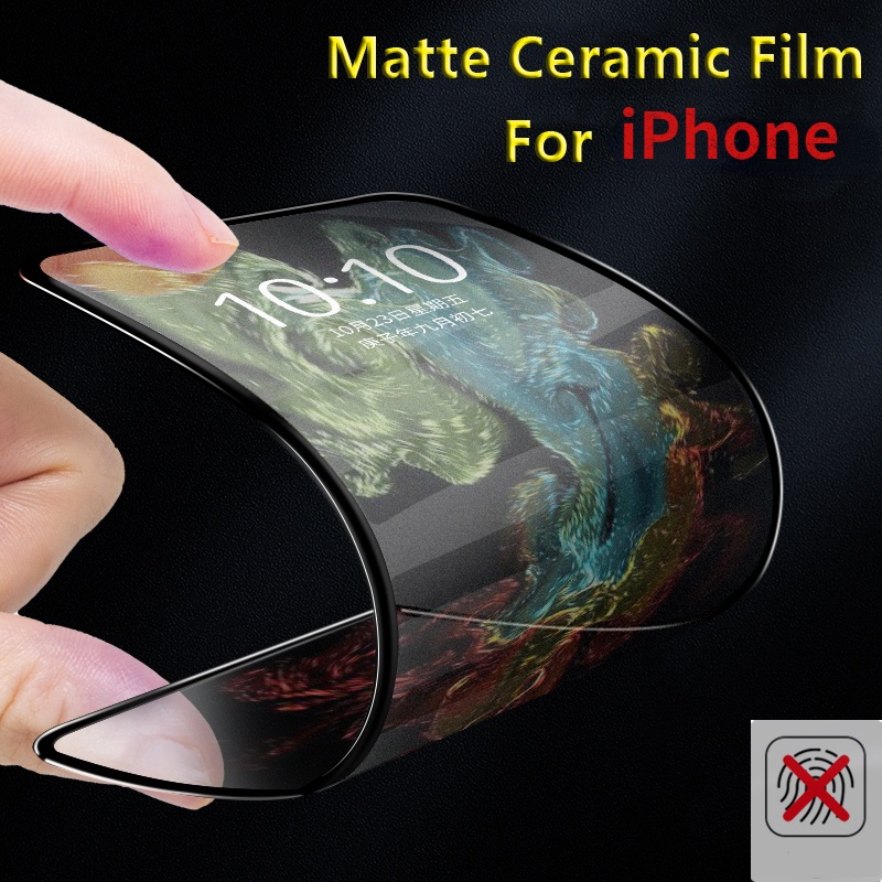 Pelindung Layar Keramik Flexible Anti Banting Untuk iPhone 13 12 Pro Max 11 XR XS X 8 7 6plus SE2020