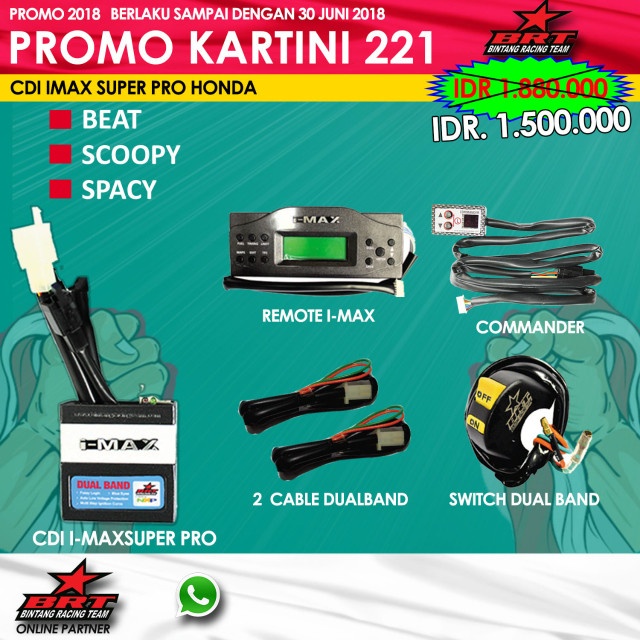 Promo CDI BRT Imax Super Pro Beat / Scoopy / Spacy Karbu