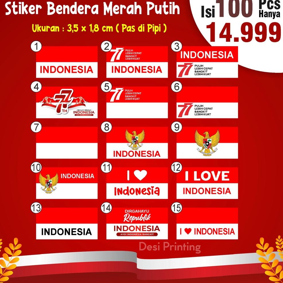 

PROMO MURAH Stiker Pipi Bendera Merah Putih 1 Pcs (PREMIUM) ☭ 893