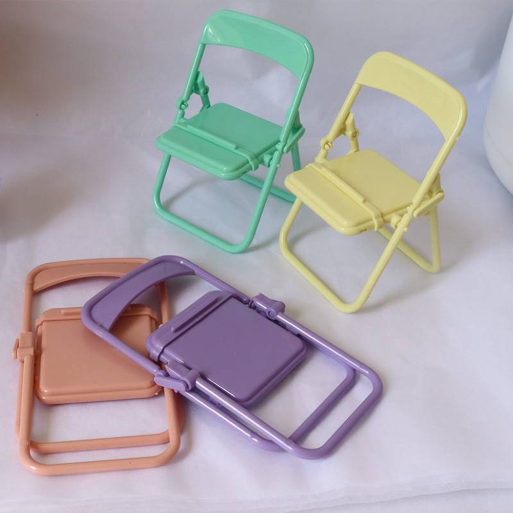 Stand holder Hp Bentuk Kursi Lipat Warna Macarons