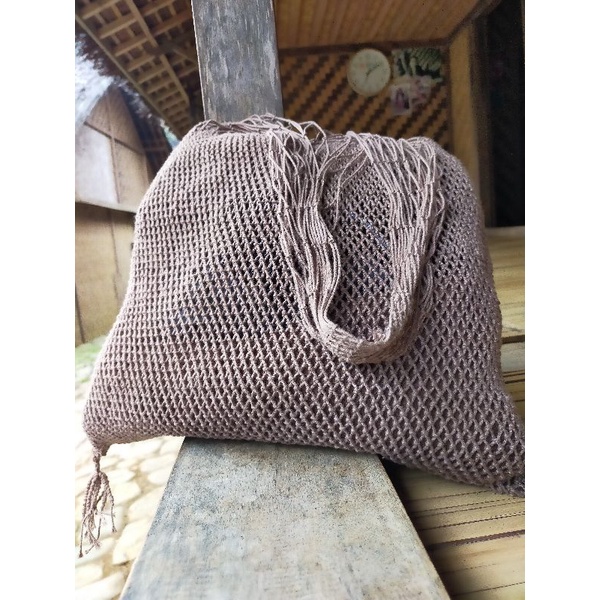 Tas koja jarog baduy original ukuran besar muat apa saja warna kopi susu ukuran 70x33cm.