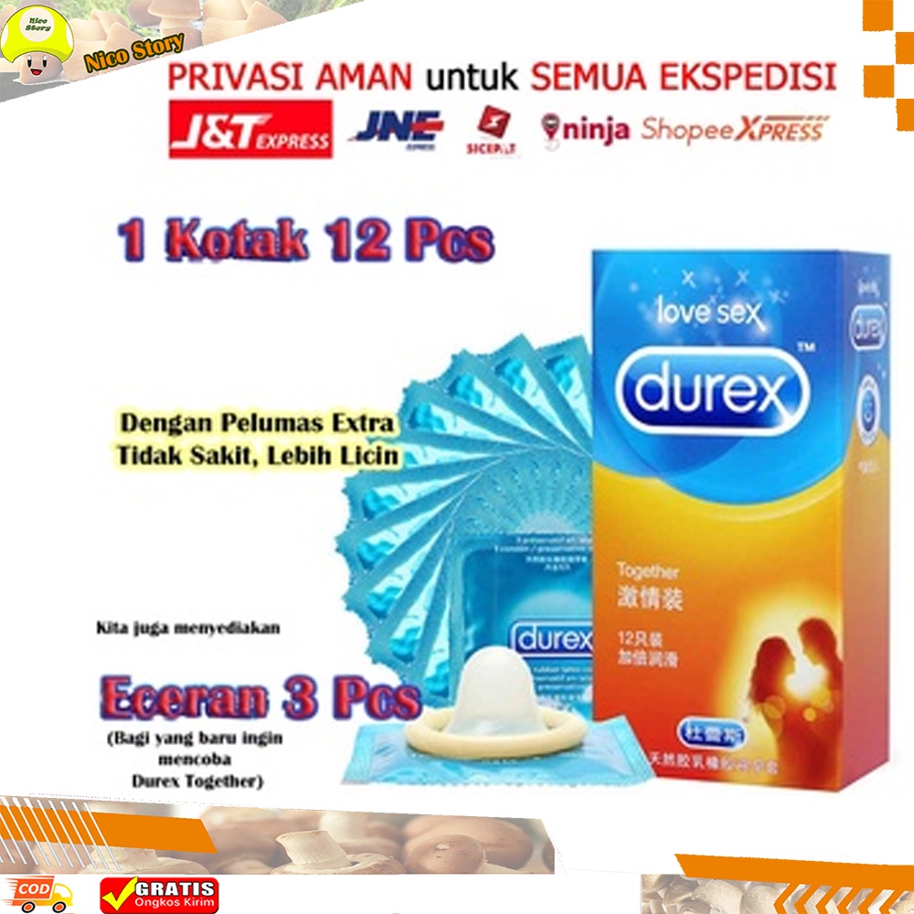 (NCS) Kondom Durex Together IMPOR Condom 1 Kotak 12 Pcs atau Eceran 3 Pcs Bagus